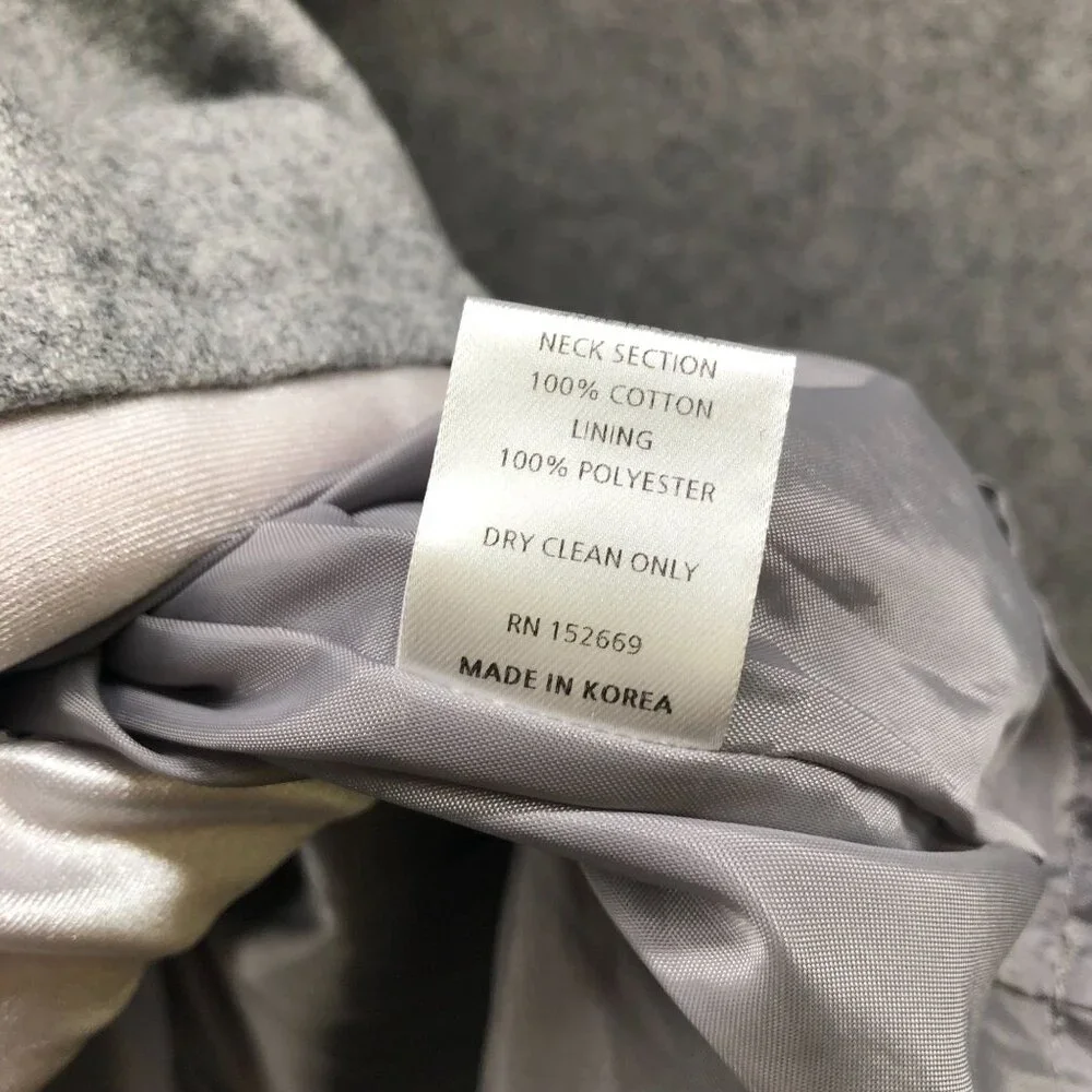 Moque Girls 4T Wool Blend Dress Gray Pleated Puff Sleeve Drew Dress‎ Formal